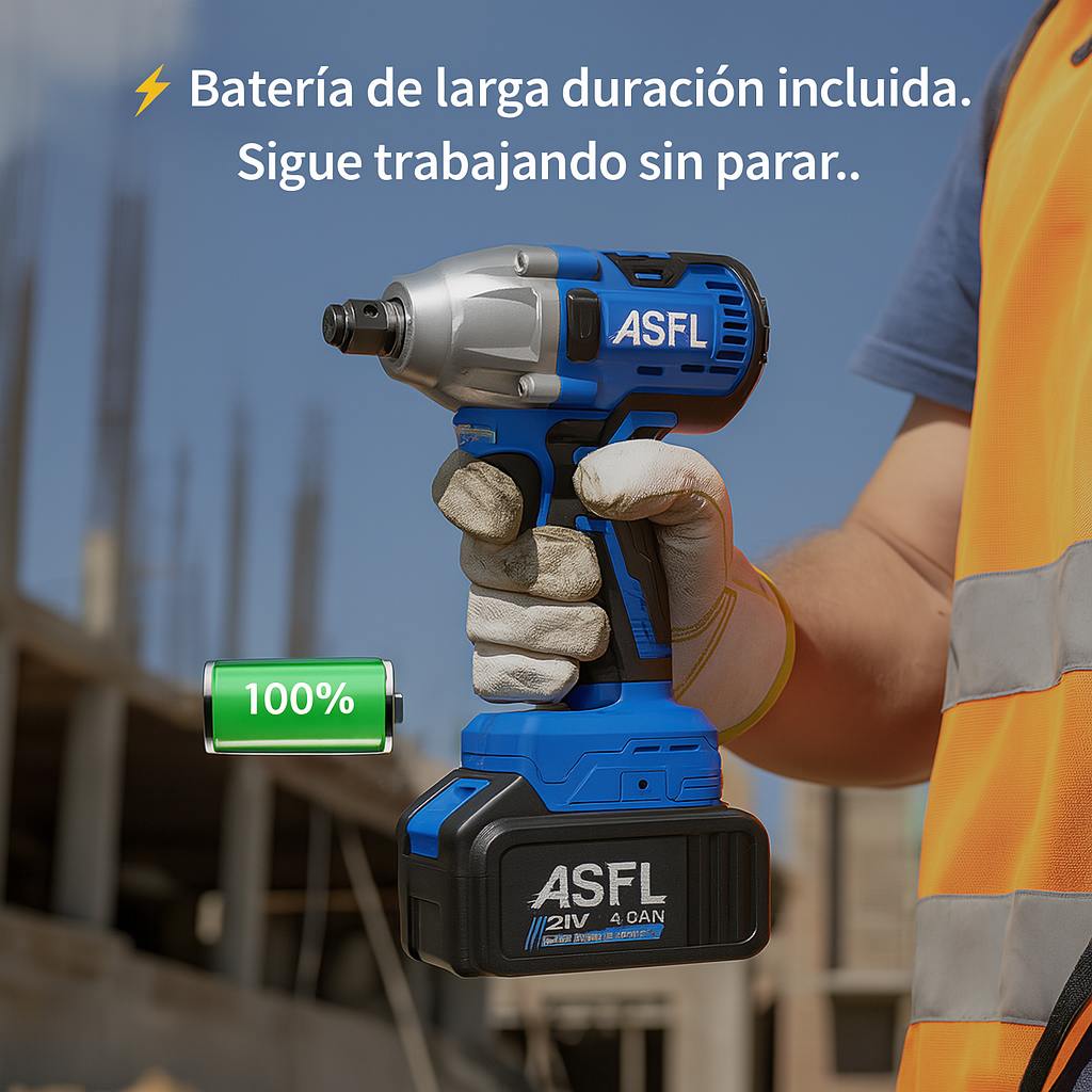 TorqueMaster™ Pro 21V - Llave de Impacto Profesional con Kit Completo - Image 3